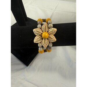 Vintage Handmade Flower Pod Boho Bracelet